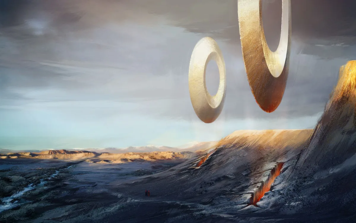 Official Guild Wars 3 Orr ring artwork used to discuss unconfirmed rendering features