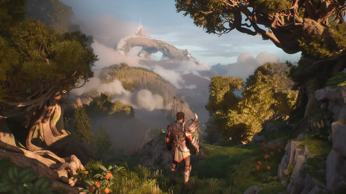 Official Guild Wars 3 Orr landscape screenshot used in a platform evidence comparison